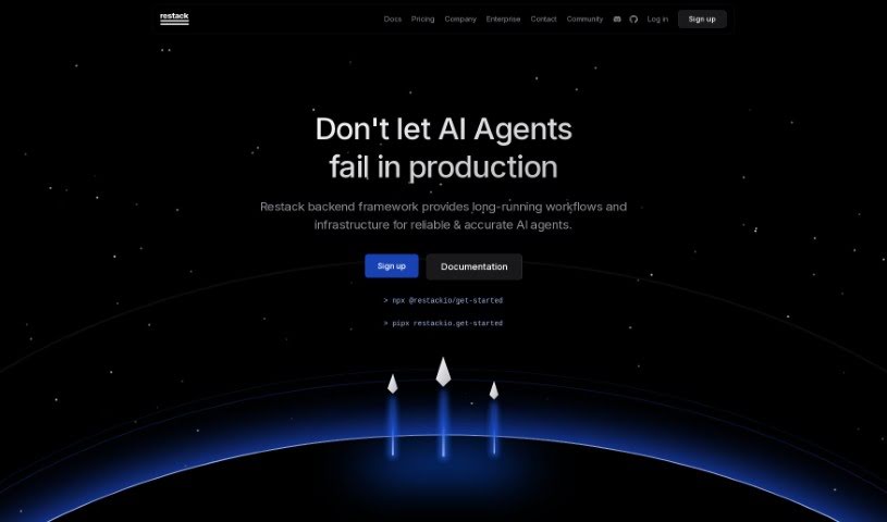 Screenshot of Restack AI Deepfake Maker