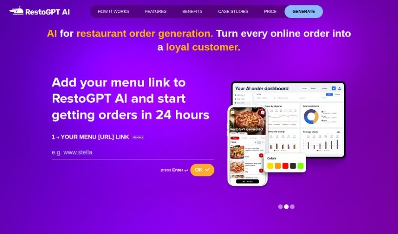 Screenshot of RestoGPT AI