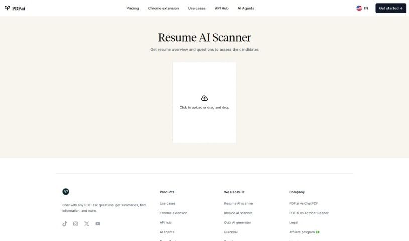 Screenshot of Resume Scanner