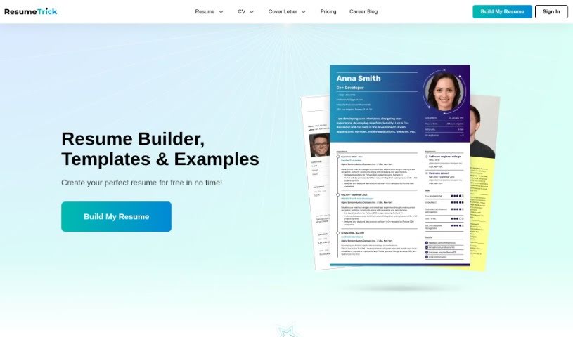 Screenshot of Resume Trick