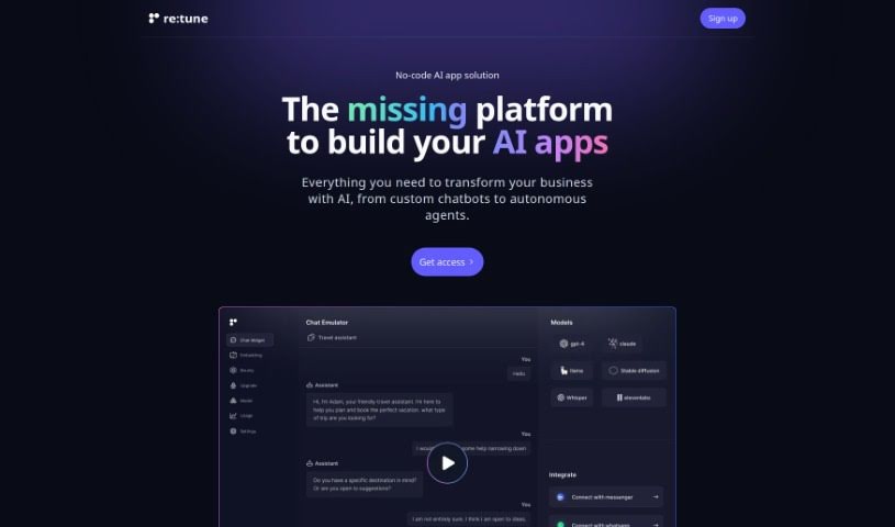 Screenshot of re:tune