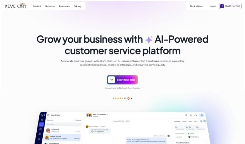 Screenshot of REVE Chat