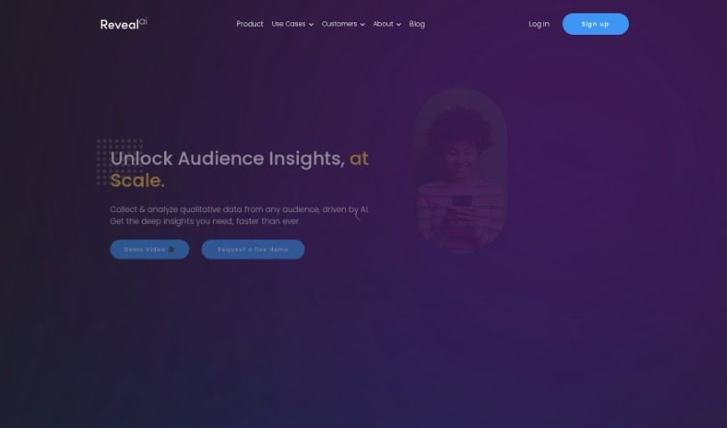 Screenshot of Reveal AI