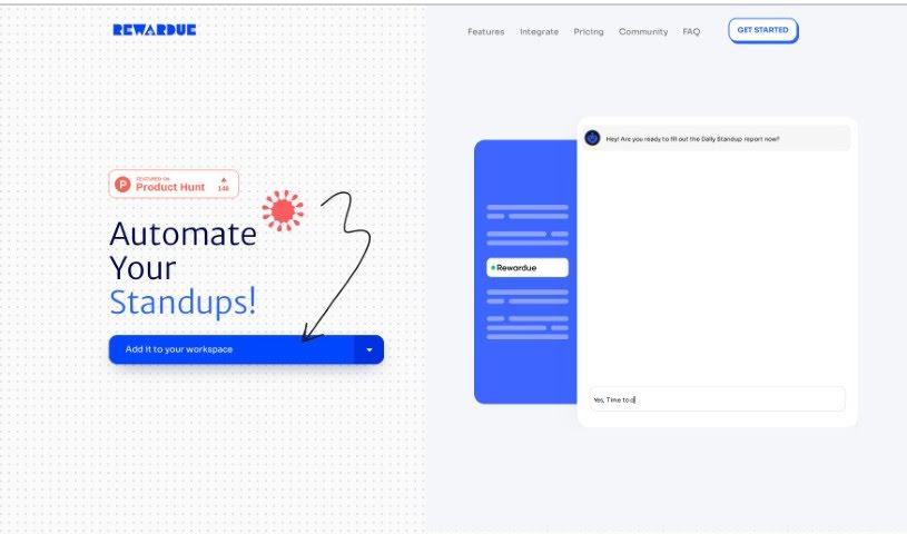 Screenshot of Rewardue