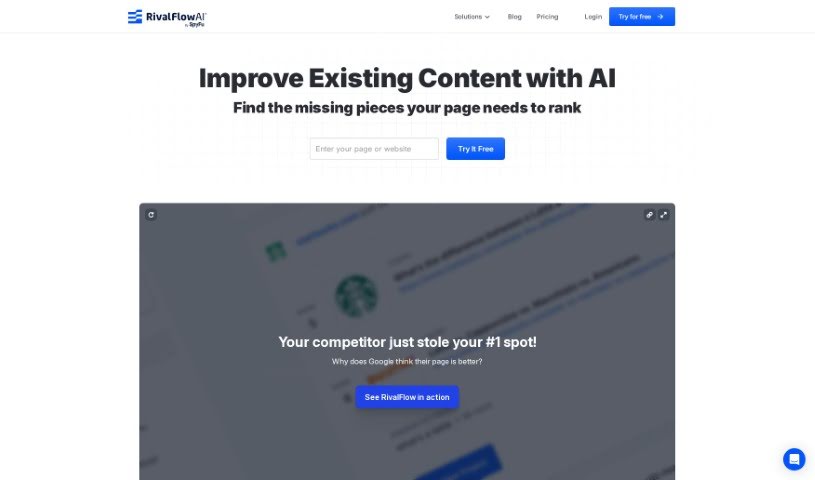Screenshot of RivalFlow