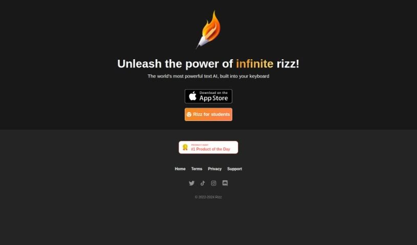 Screenshot of Rizz! Keyboard