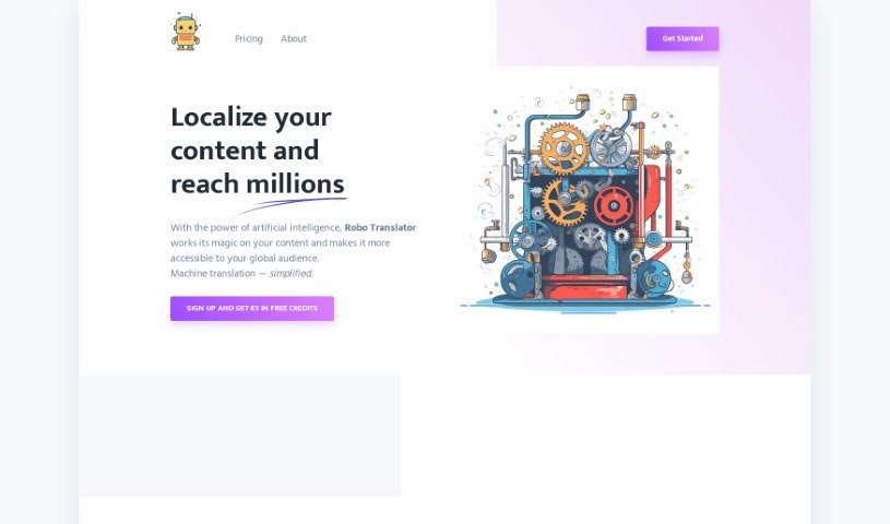 Screenshot of Robo Translator