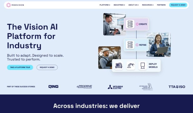 Screenshot of Robovision AI