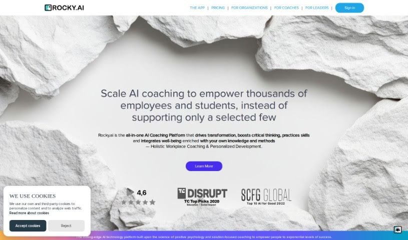 Screenshot of Rocky.ai