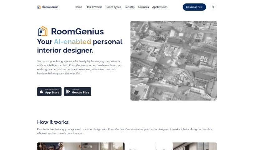 Screenshot of Roomgenius