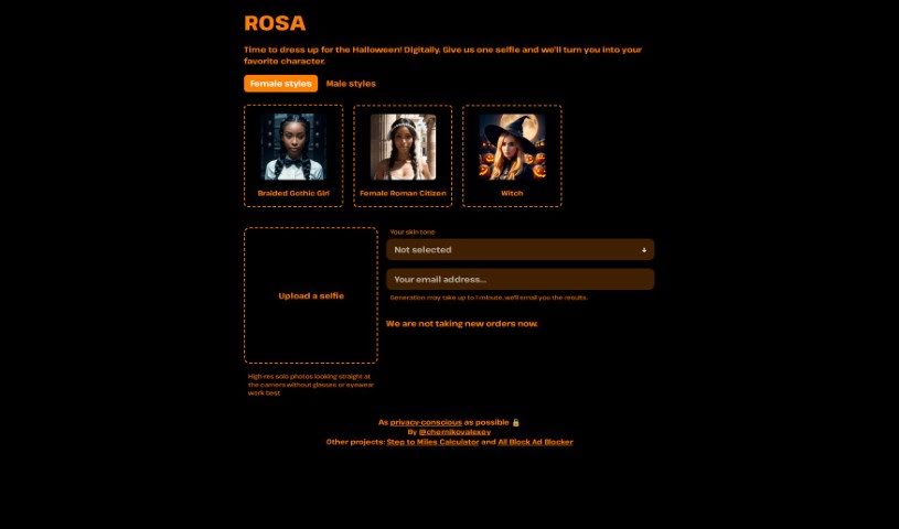 Screenshot of Rosa