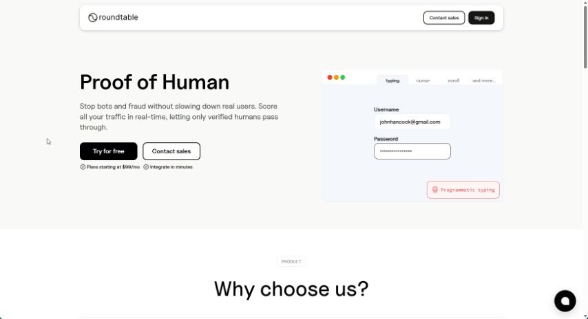 Screenshot of Roundtable