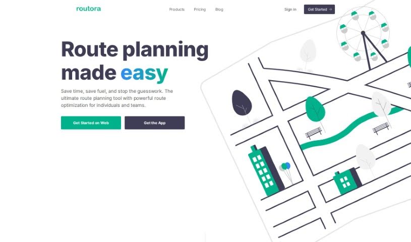 Screenshot of Routora