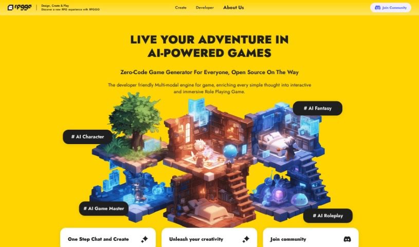 Screenshot of RPGGO AI