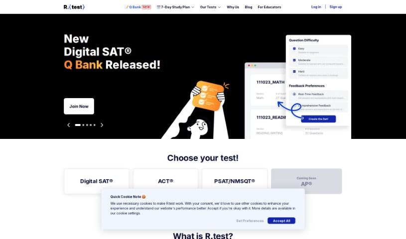 Screenshot of R.test