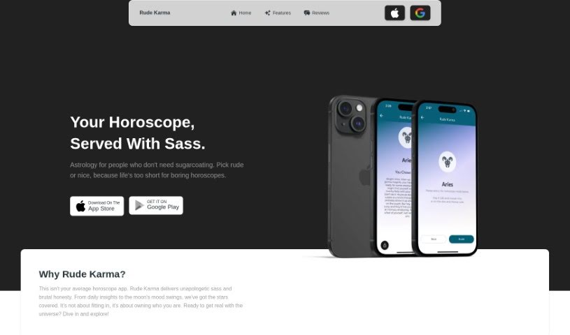 Screenshot of Rude Karma
