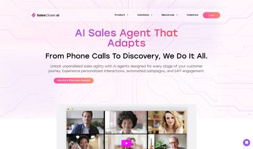 Screenshot of Sales Closer AI