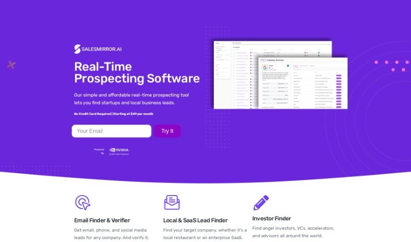 Screenshot of Salesmirror