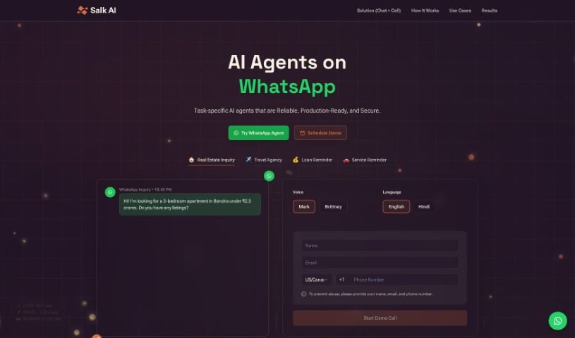 Screenshot of Salk AI