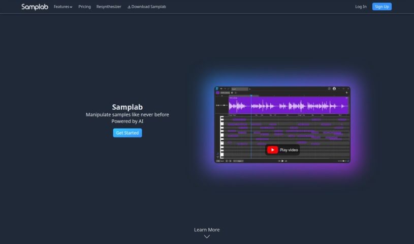 Screenshot of Samplab