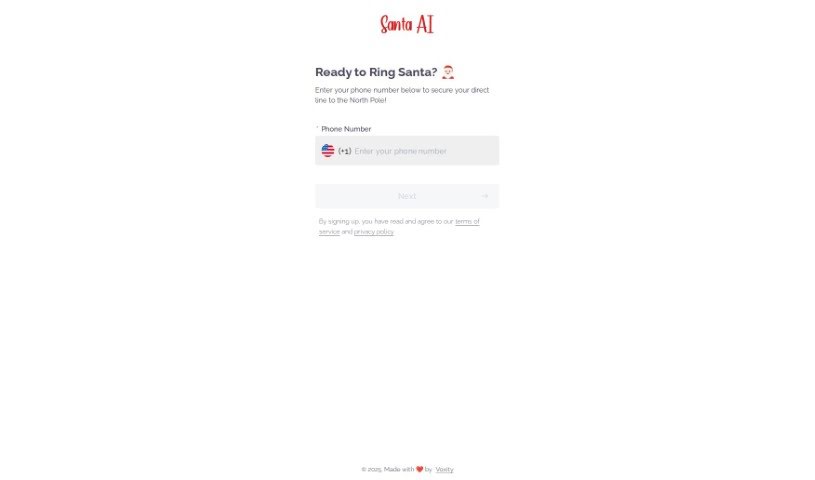 Screenshot of Santa AI