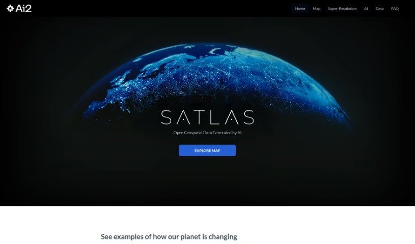 Screenshot of Satlas