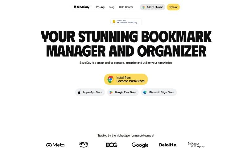 Screenshot of Saveday