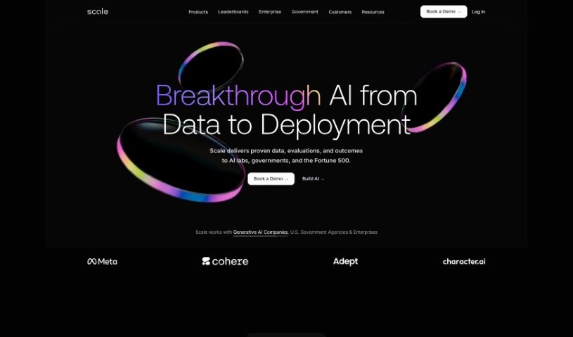 Screenshot of Scale AI