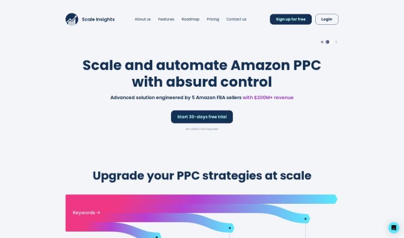 Screenshot of Scale Insights