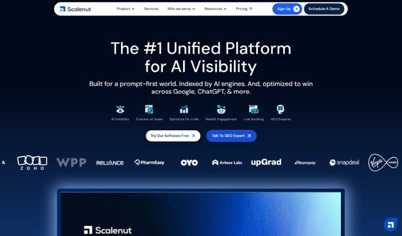 Screenshot of Scalenut