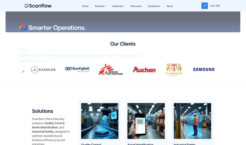 Screenshot of Scanflow