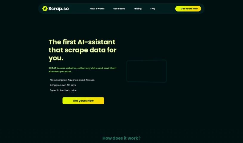 Screenshot of Scrap.so