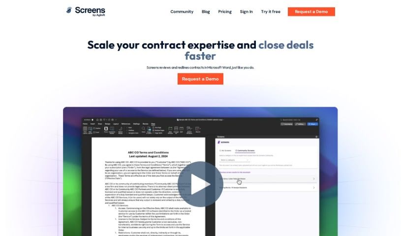 Screenshot of Screens