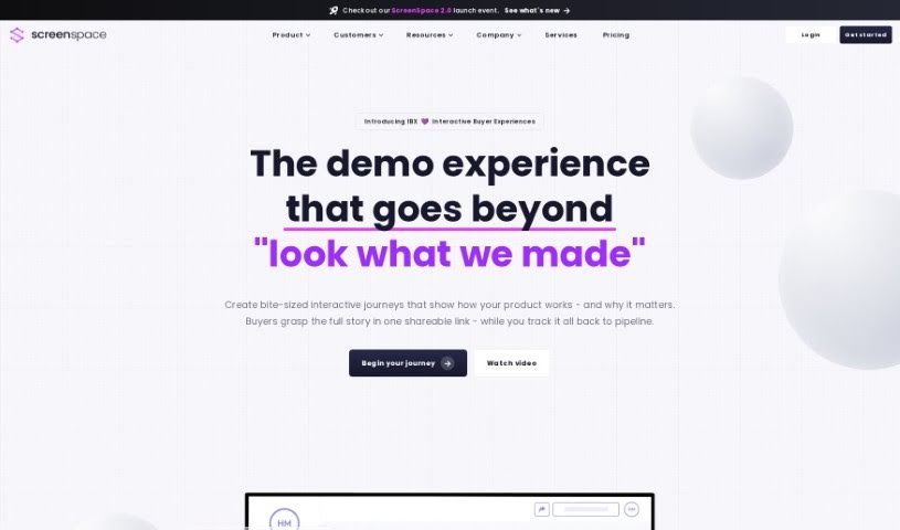 Screenshot of ScreenSpace