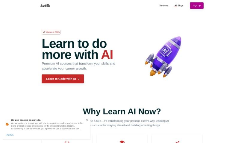 Screenshot of Scribble With Ai