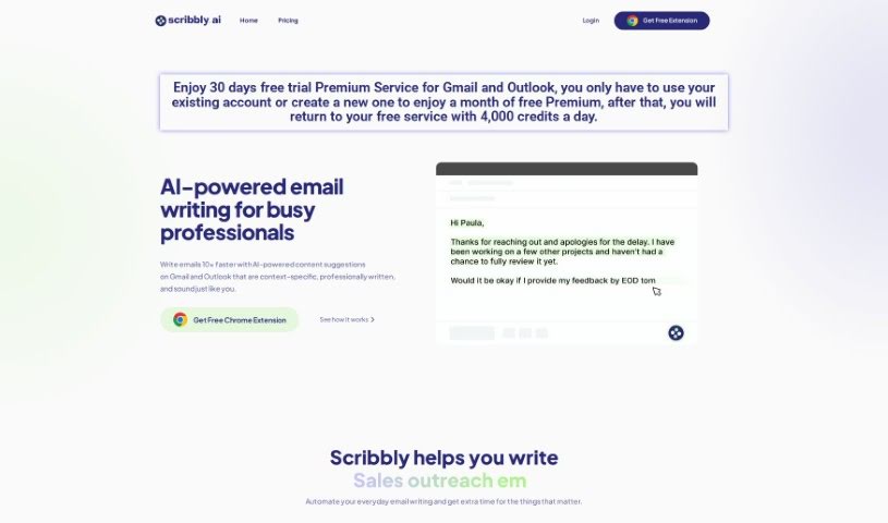 Screenshot of Scribbly â€“ AI