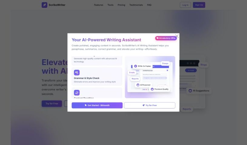 Screenshot of ScriboWriter