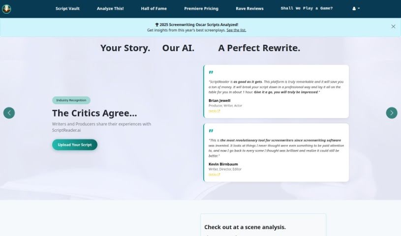 Screenshot of Scriptreader