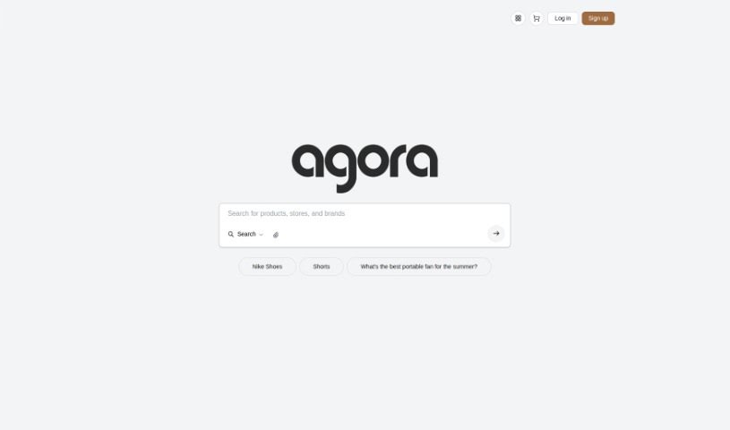 Screenshot of Search Agora