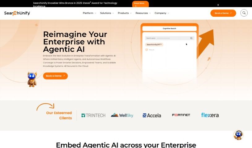 Screenshot of SearchUnify