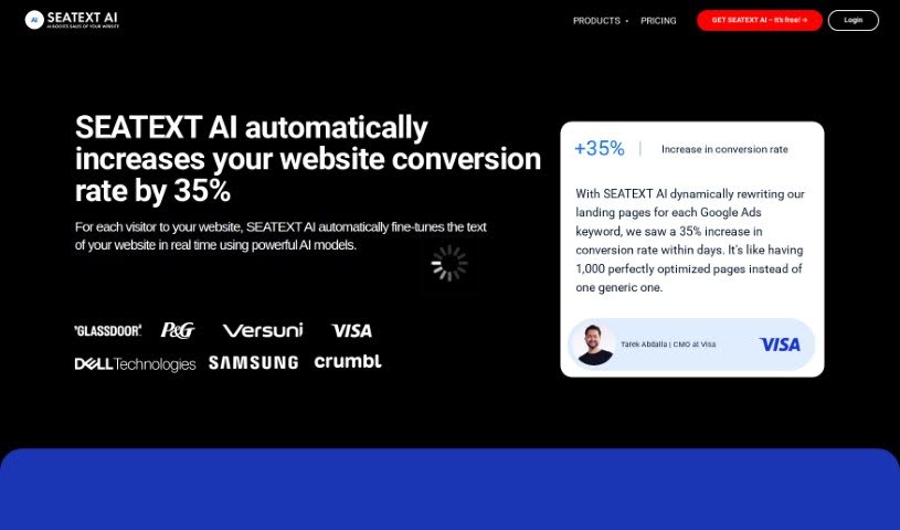 Screenshot of Seatext AI