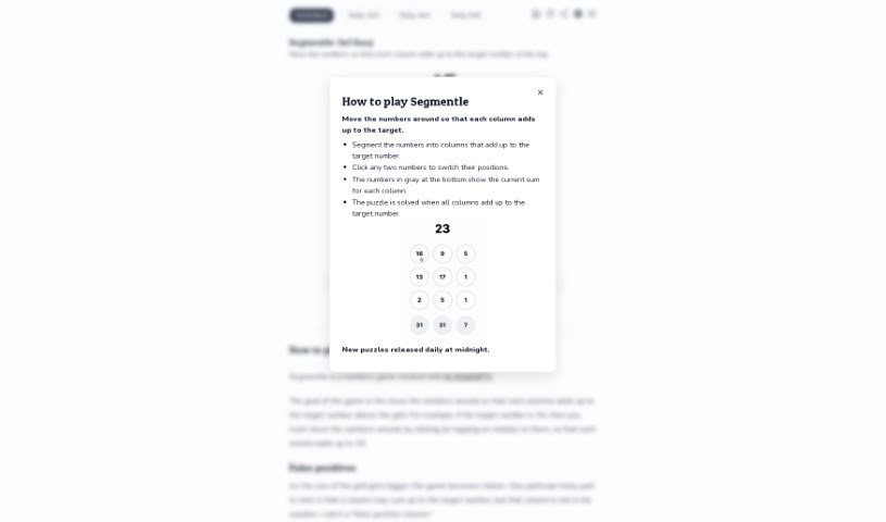 Screenshot of Segmentle