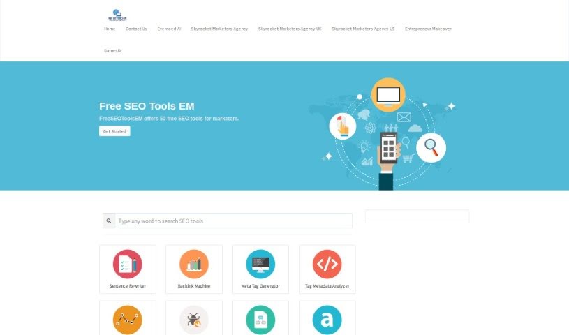 Screenshot of Sentence Rewriter