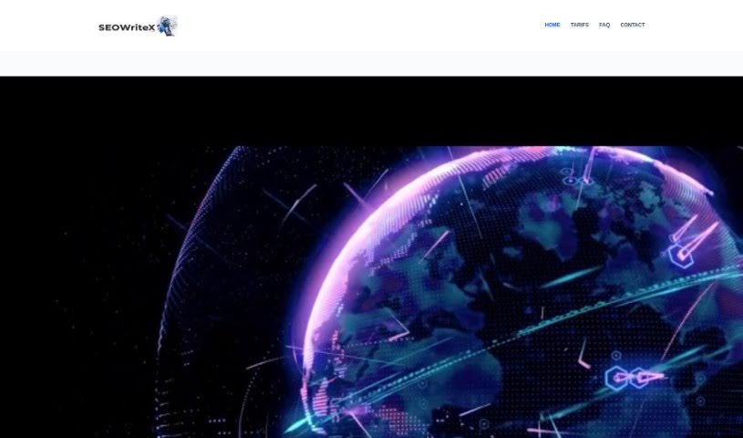 Screenshot of SEO Write X