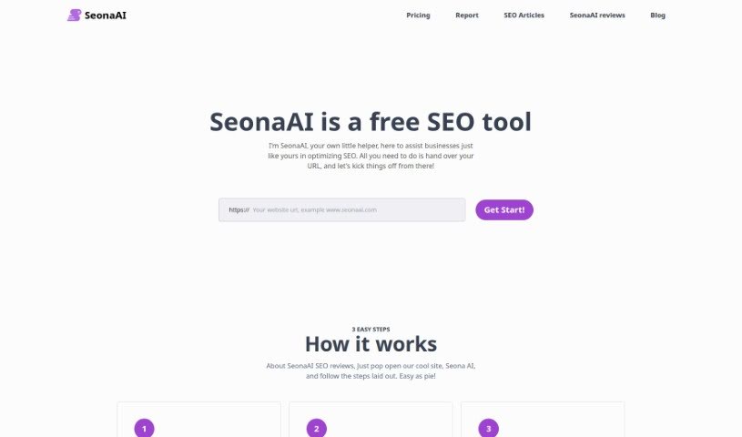 Screenshot of Seona Ai