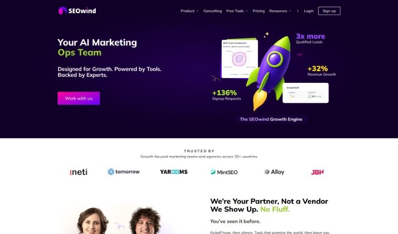 Screenshot of SEOwind