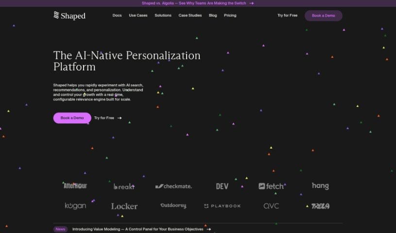 Screenshot of Shaped