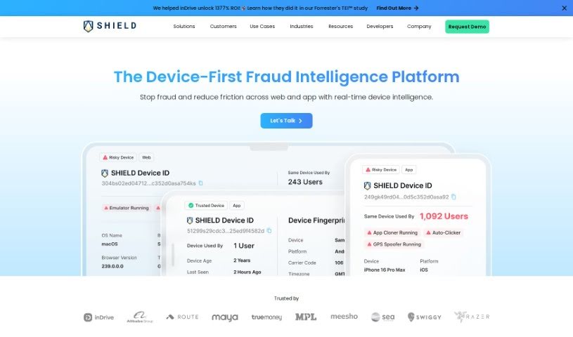 Screenshot of Shield