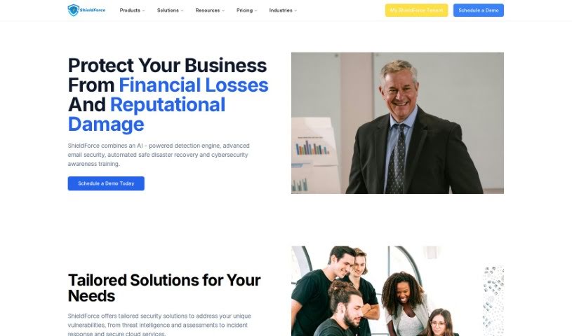 Screenshot of Shieldforce