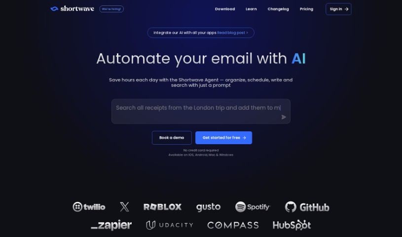 Screenshot of Shortwave